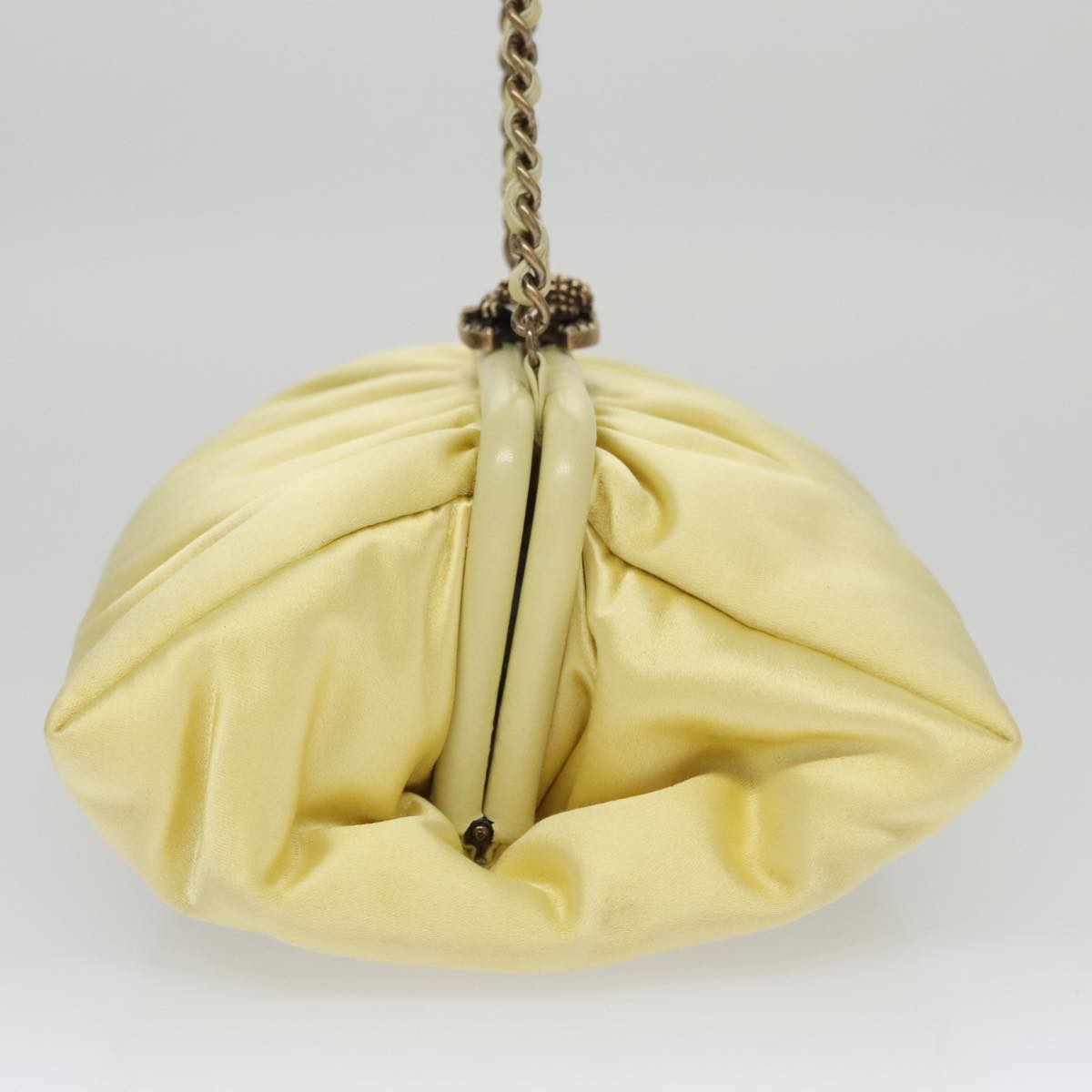 Chanel Yellow Silk Shoulder Bag ()