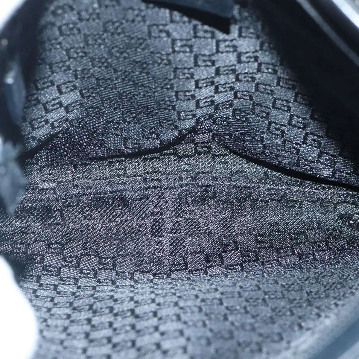 Gucci -- Black Canvas Shoulder Bag ()