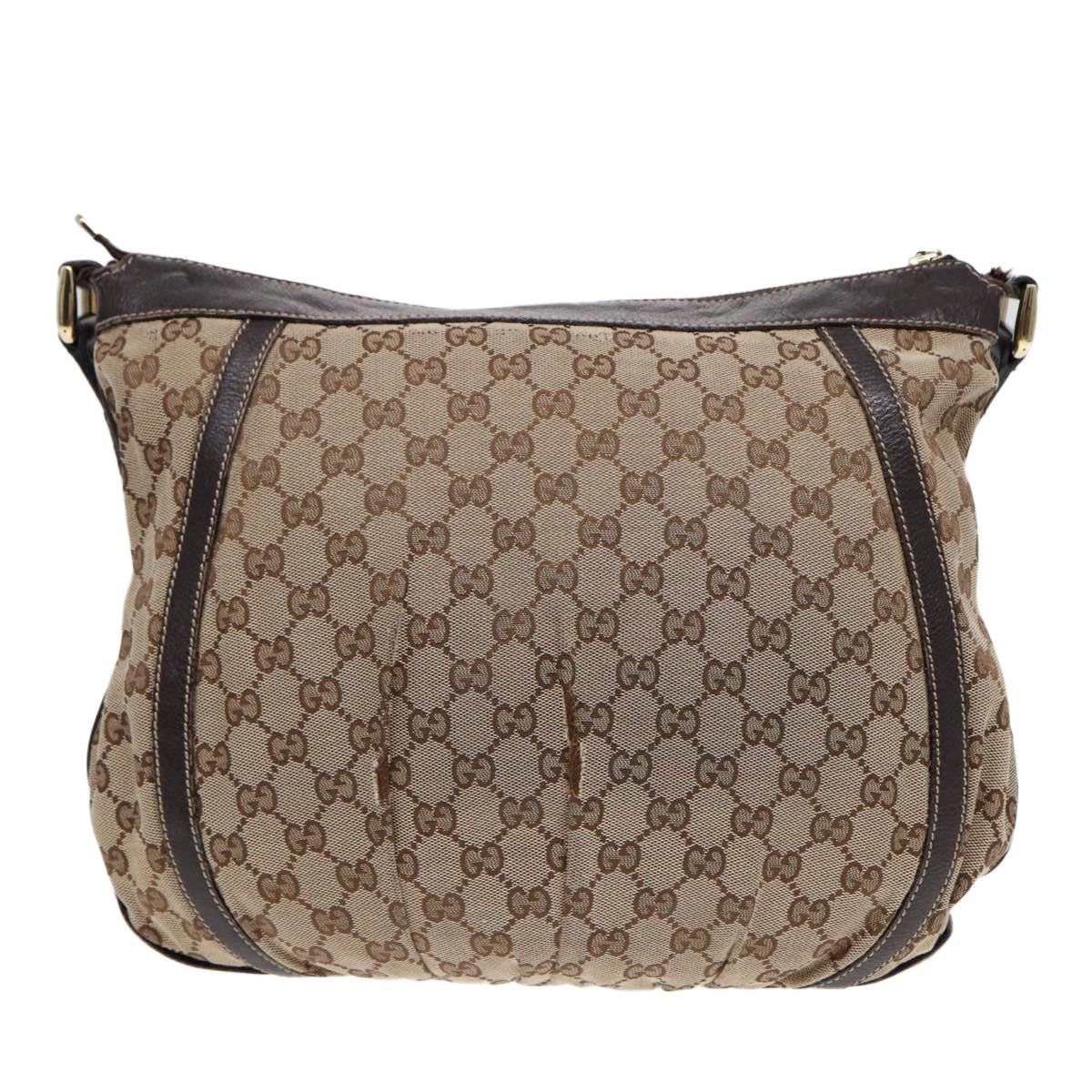 Gucci Abbey Brown Canvas Shoulder Bag ()