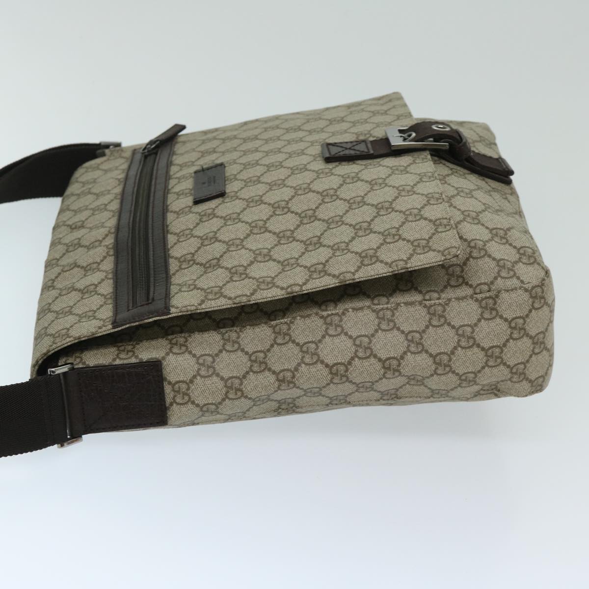 Gucci Gg Supreme Beige Canvas Shoulder Bag ()