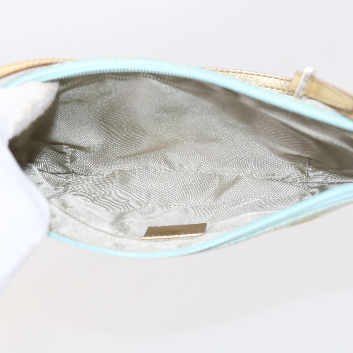 Gucci Gg Canvas Blue Canvas Clutch Bag ()