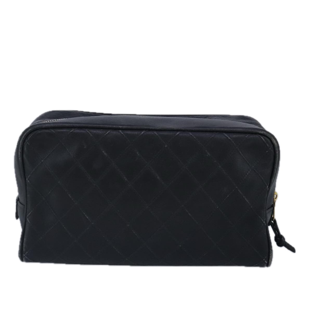 Chanel Bicolore Black Leather Clutch Bag ()