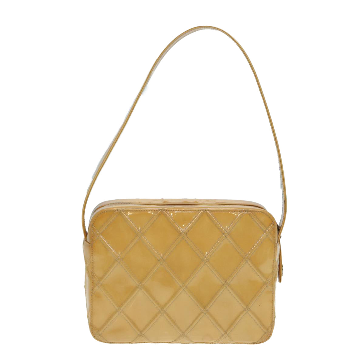 Chanel Yellow Leather Shoulder Bag ()