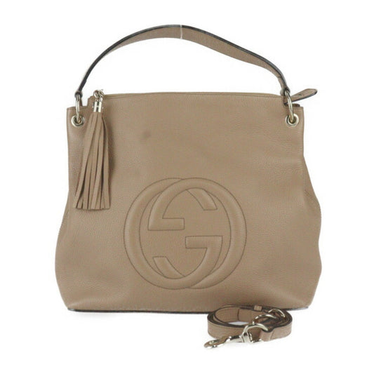 Gucci Soho Mauve Leather Tote Bag ()