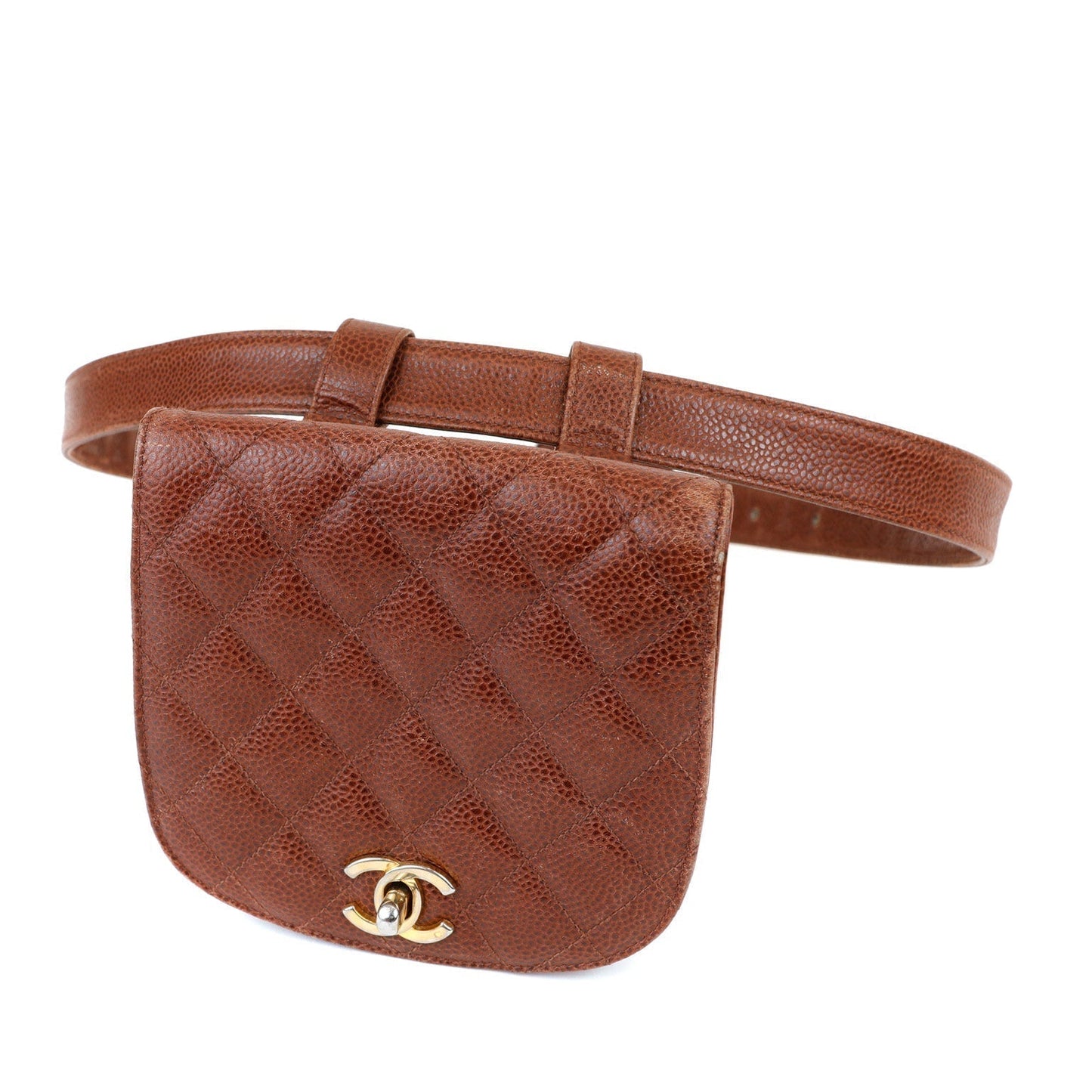 Chanel Brown Caviar Waist Bag
