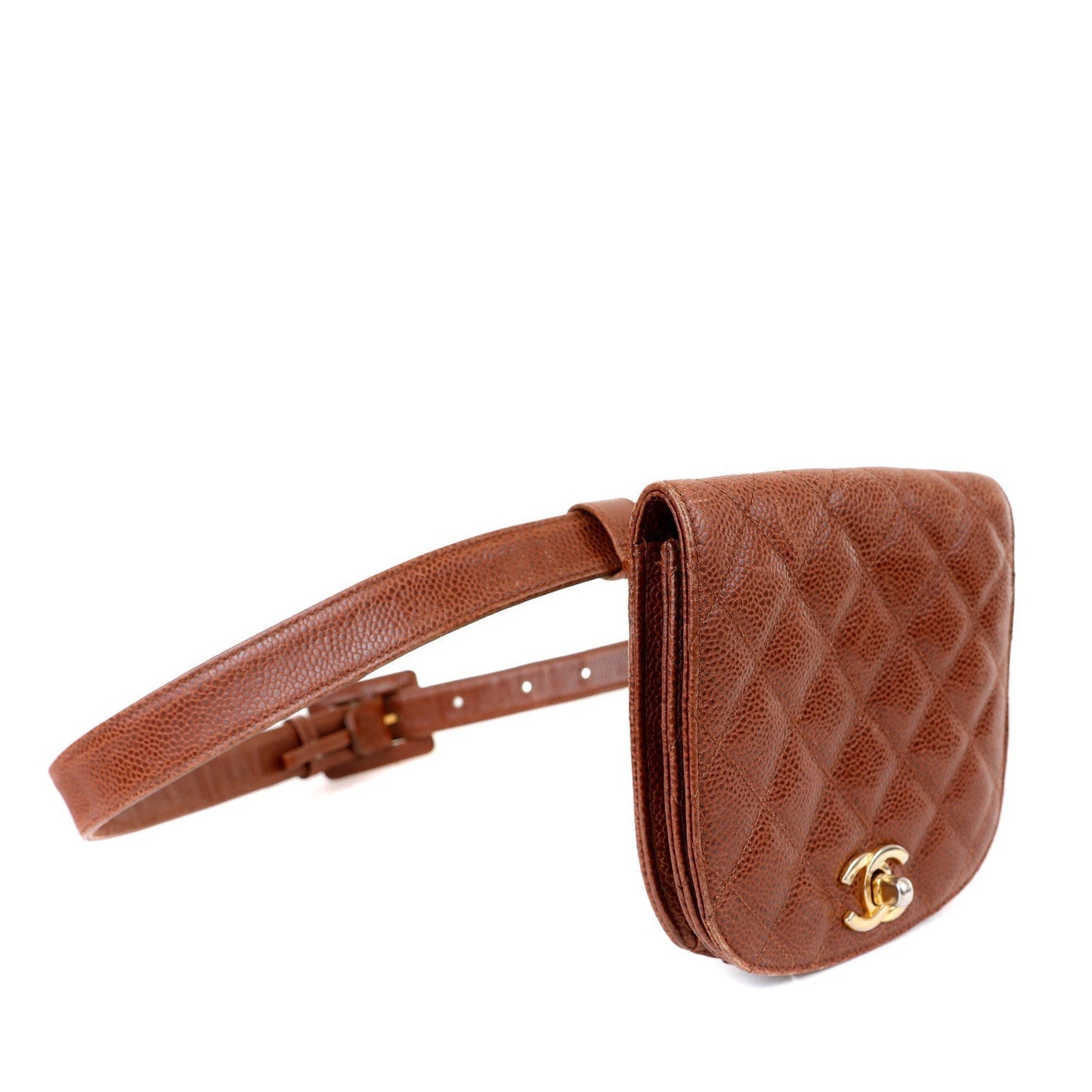 Chanel Brown Caviar Waist Bag