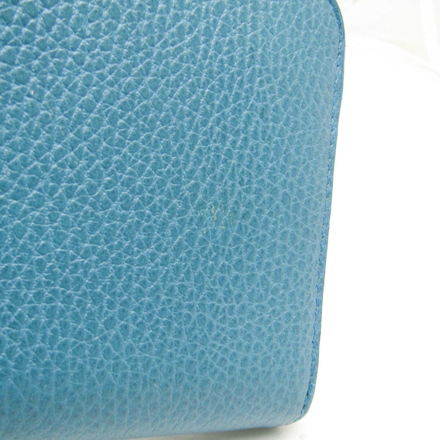 Gucci Interlocking G Turquoise Leather Wallet  ()