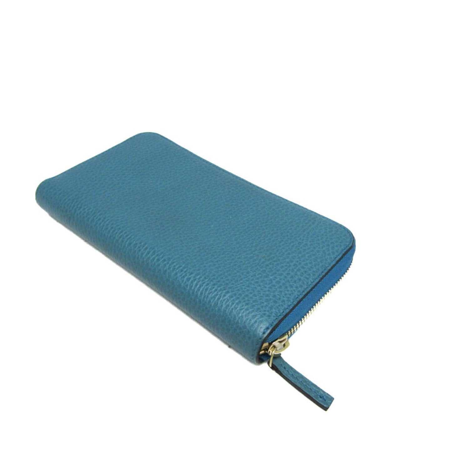 Gucci Interlocking G Turquoise Leather Wallet  ()