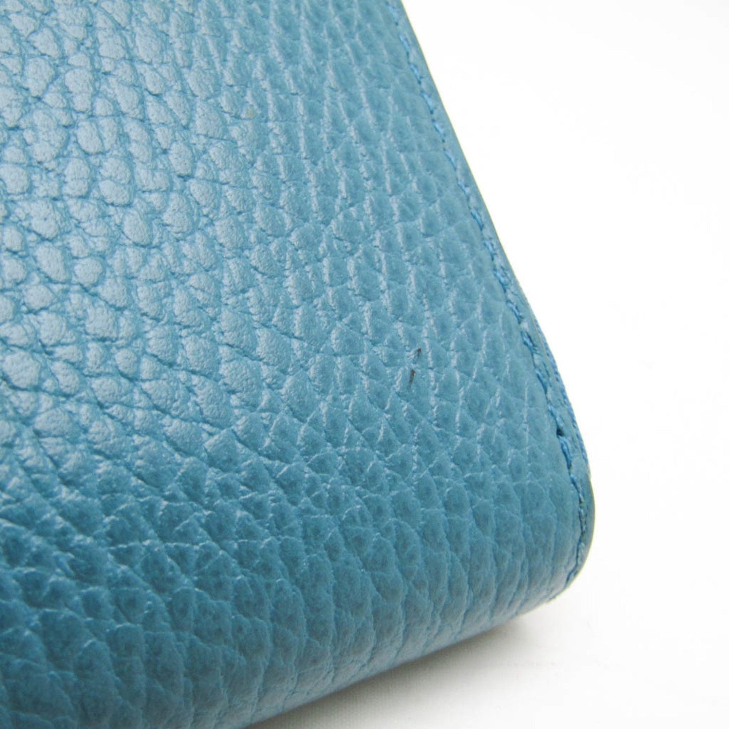 Gucci Interlocking G Turquoise Leather Wallet  ()