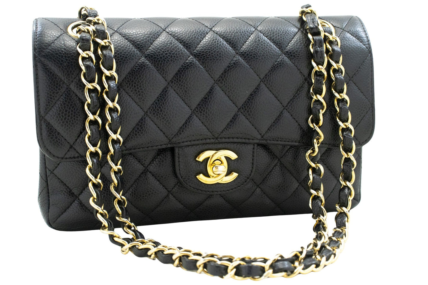 Chanel Black Leather Shoulder Bag ()