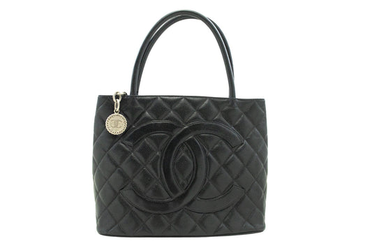 Chanel Black Leather Shoulder Bag ()