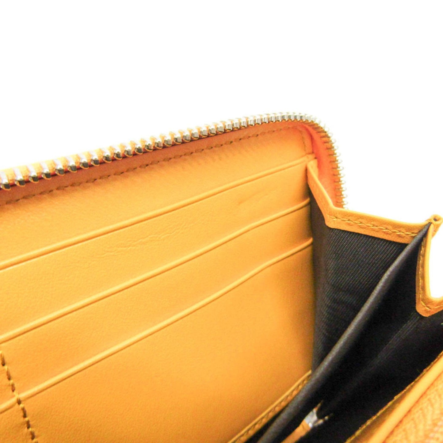 Gucci Gg Embossé Yellow Leather Wallet  ()