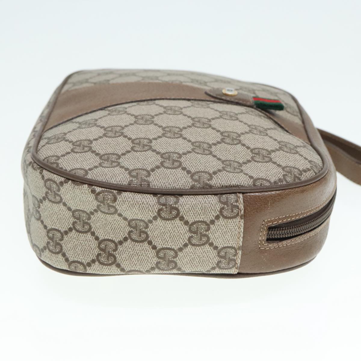 Gucci Sherry Beige Canvas Clutch Bag ()