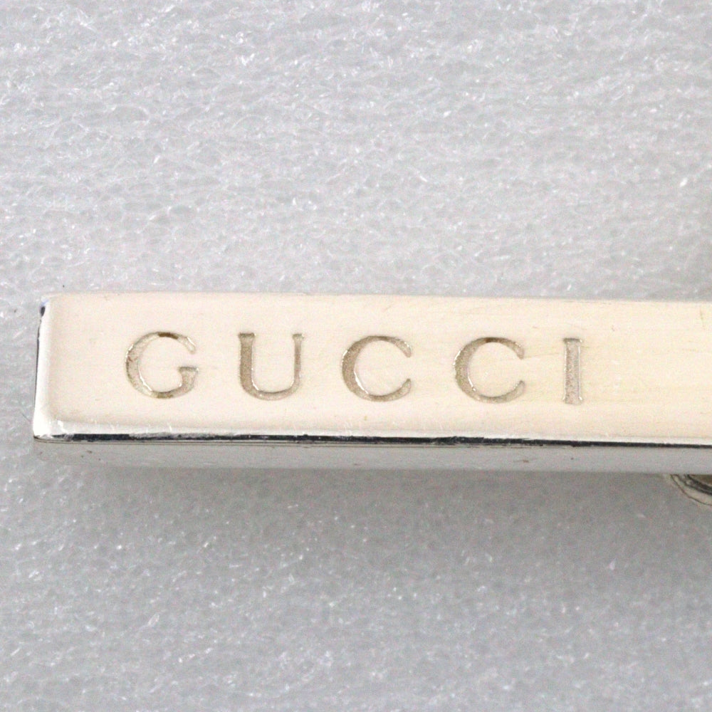 Gucci Interlocking G Silver Leather Bracelet Jewelry ()