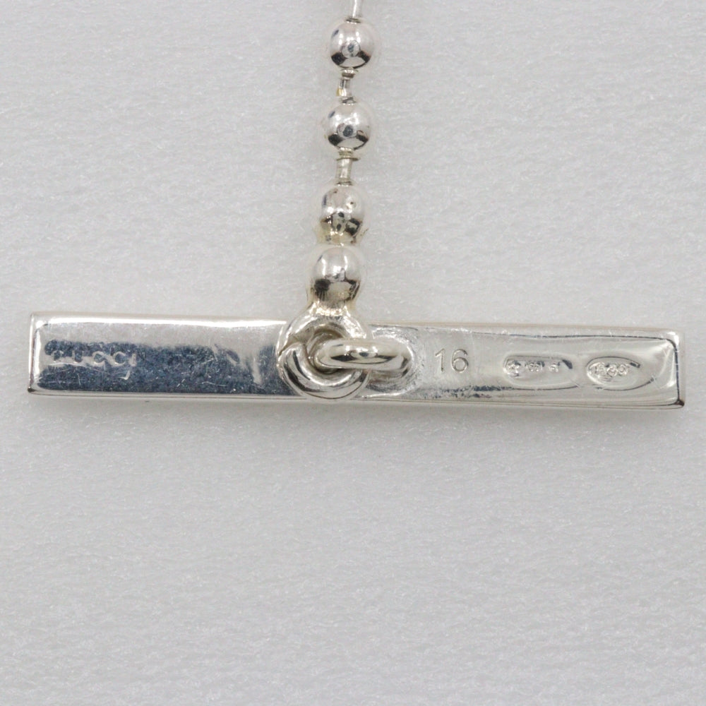 Gucci Interlocking G Silver Leather Bracelet Jewelry ()