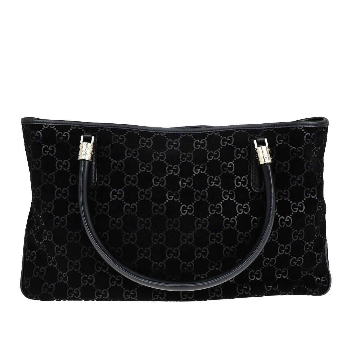 Gucci Sherry Black Suede Shopper Bag ()