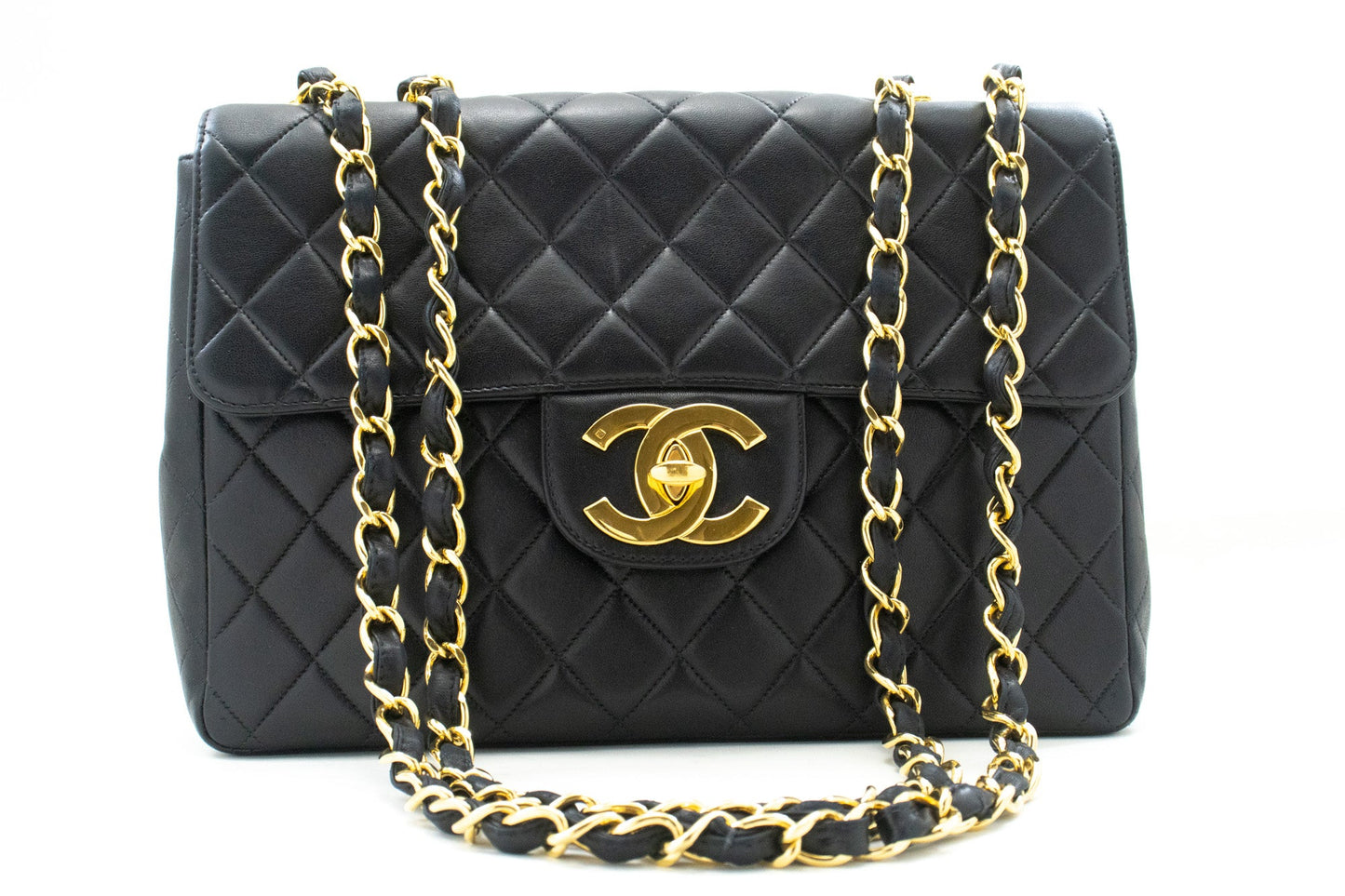 Chanel Black Leather Shoulder Bag ()