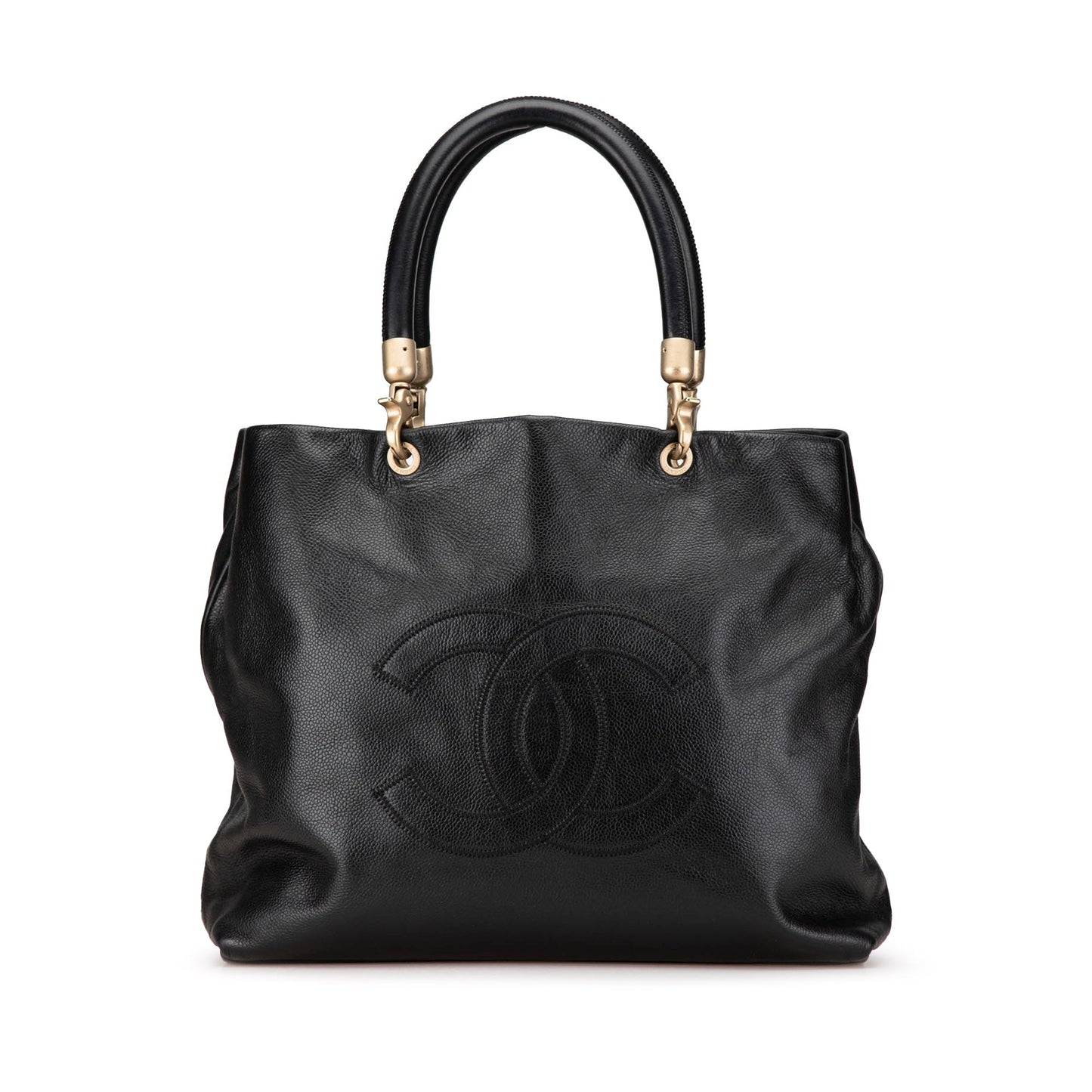 Black Chanel CC Caviar Tote
