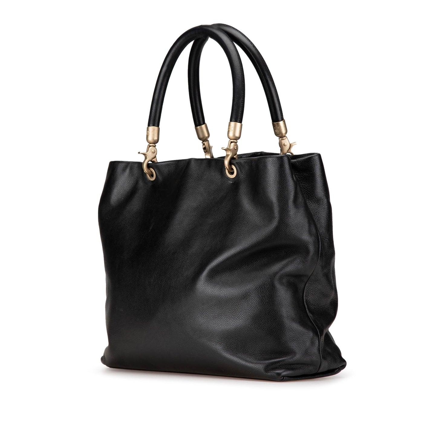 Black Chanel CC Caviar Tote