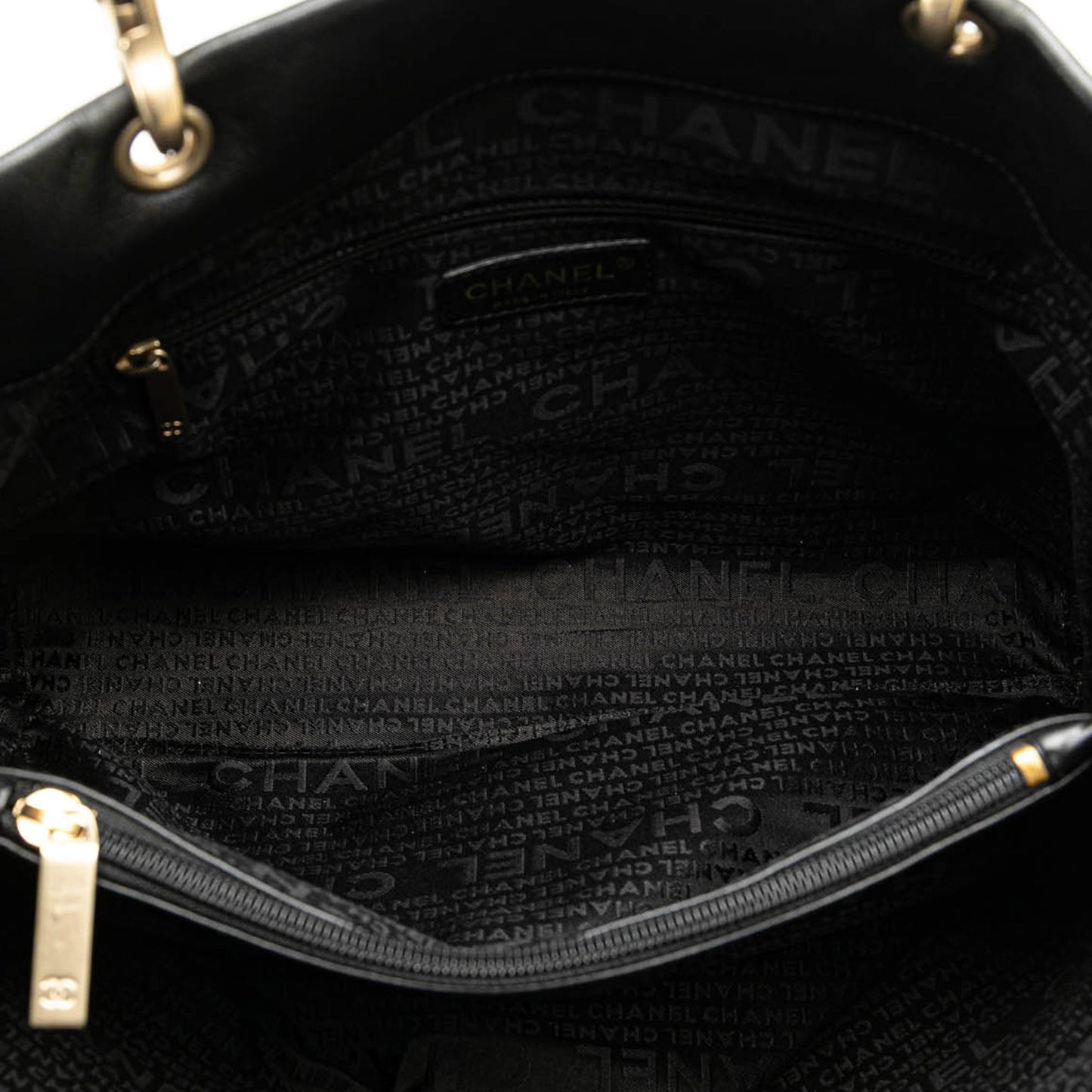 Black Chanel CC Caviar Tote