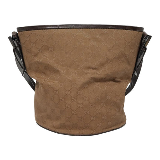 Gucci Brown Canvas Shoulder Bag ()