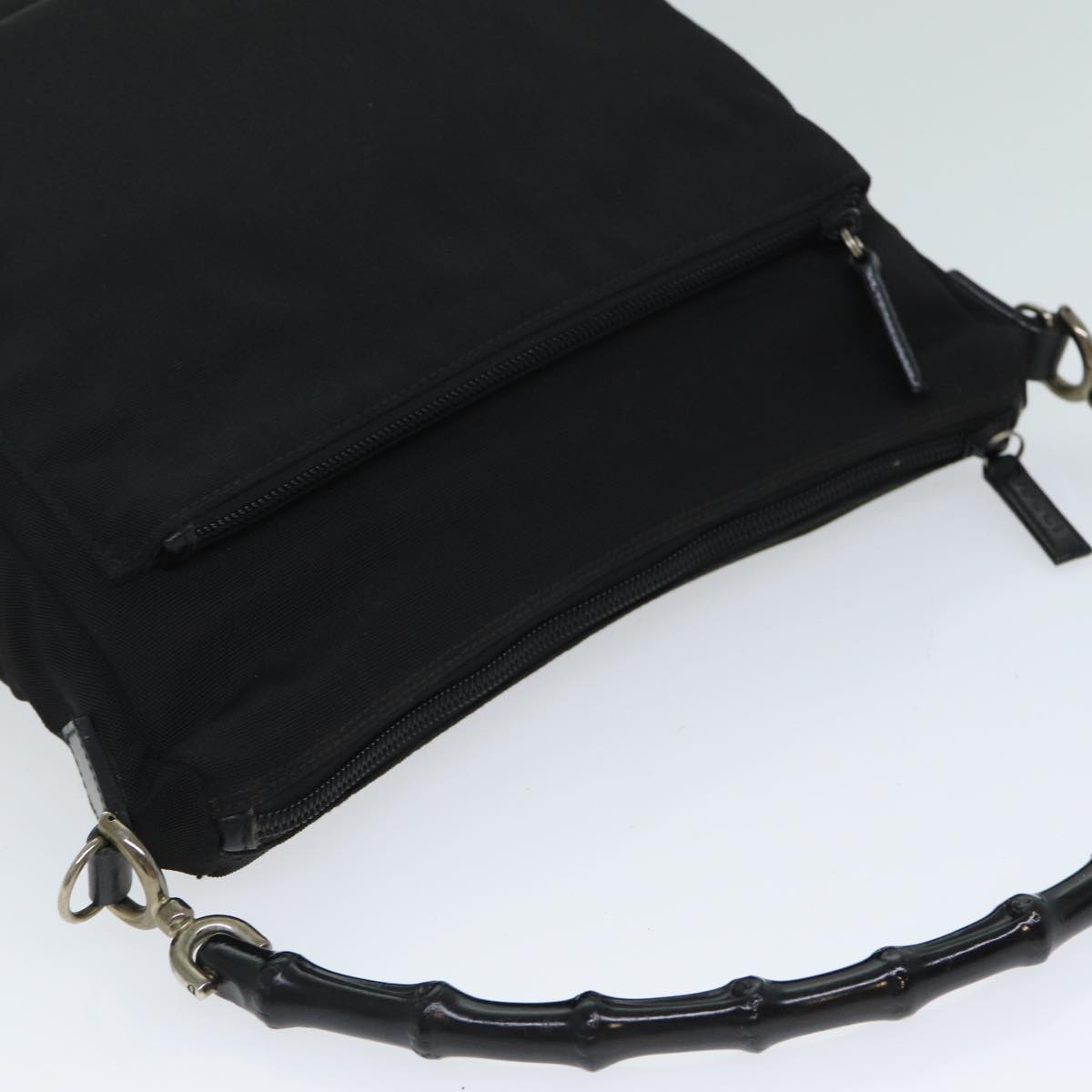 Gucci Bamboo Black Synthetic Handbag ()