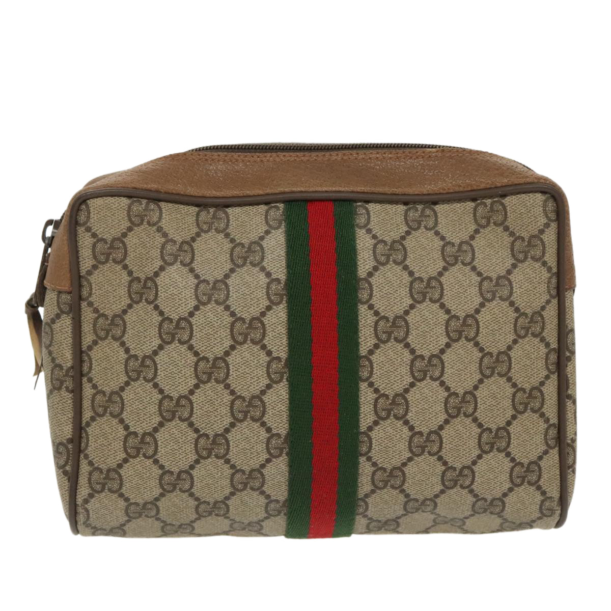 Gucci Beige Canvas Clutch Bag ()