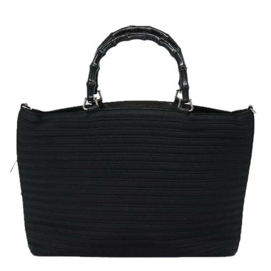 Gucci Bamboo Black Synthetic Handbag ()