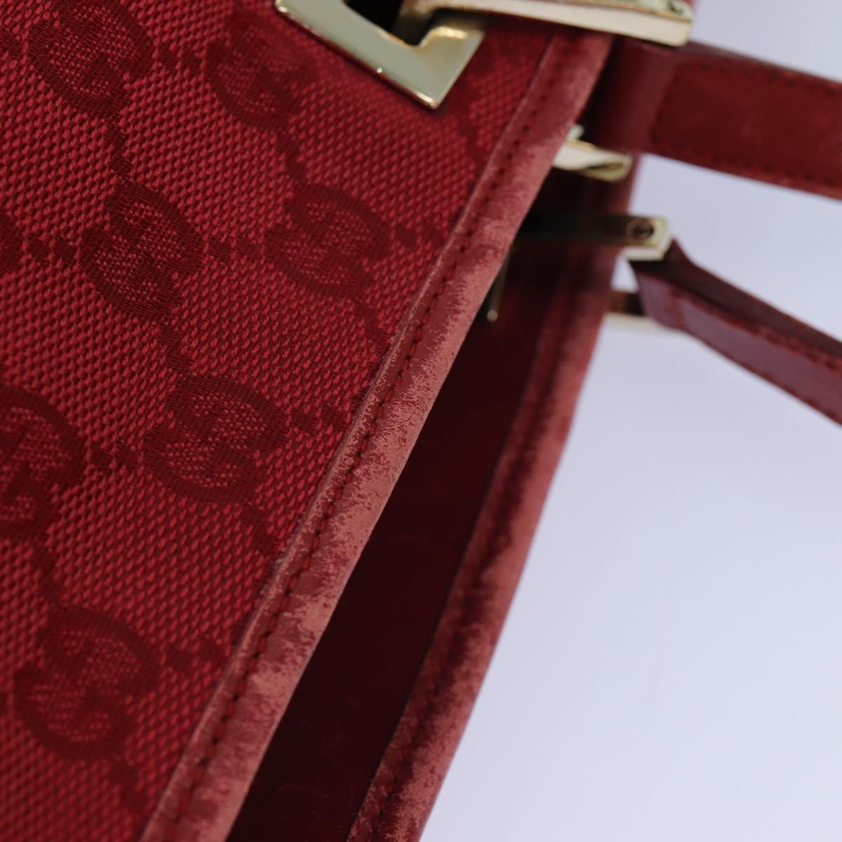 Gucci Gg Canvas Red Canvas Tote Bag ()