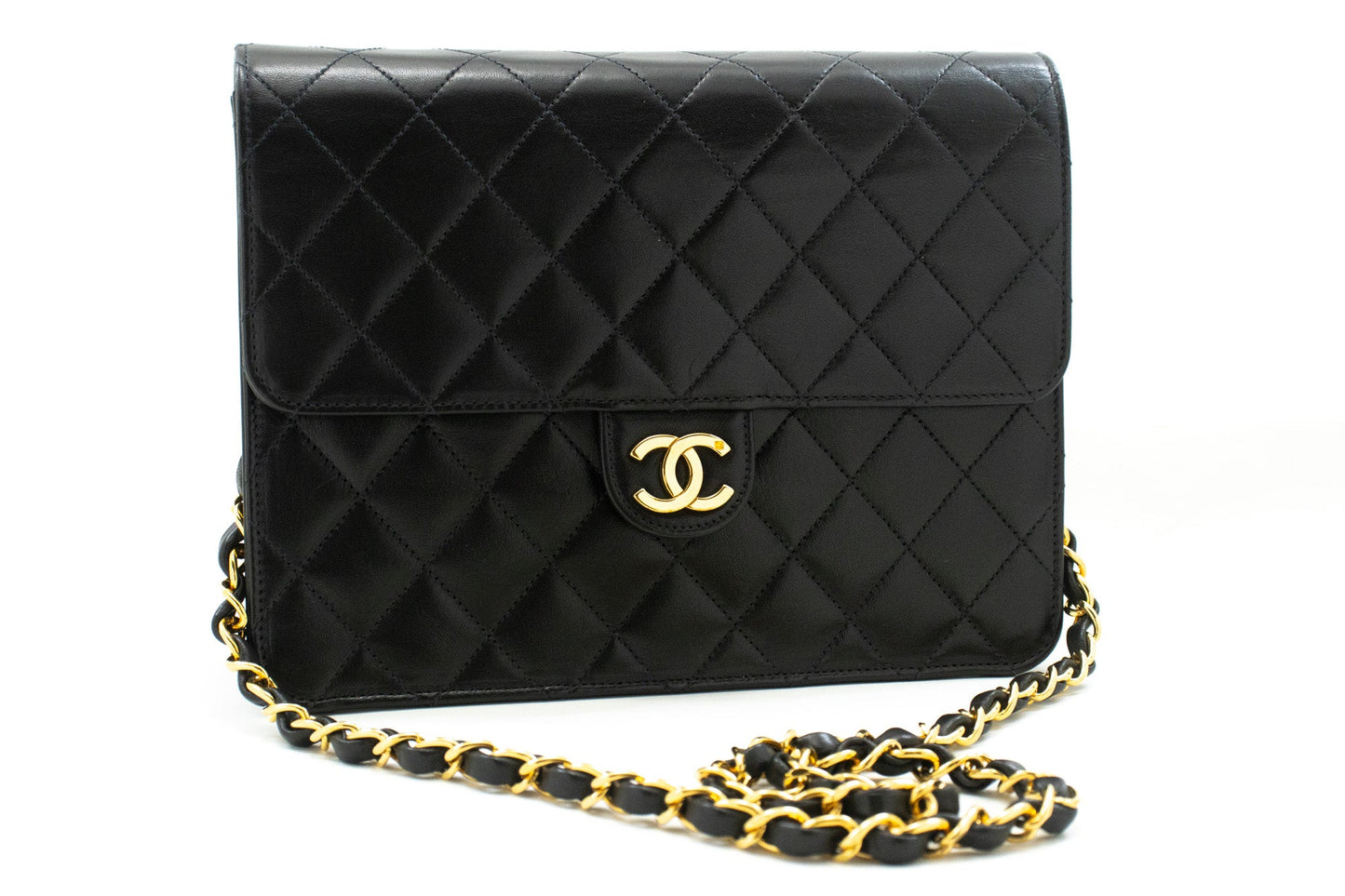 Chanel Black Leather Shoulder Bag ()