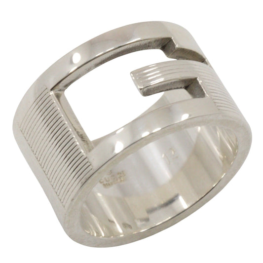 Gucci Logo G Silver Silver Ring Jewelry ()