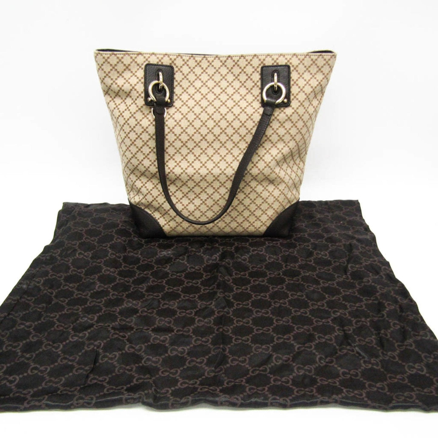 Gucci Diamante Beige Canvas Tote Bag ()