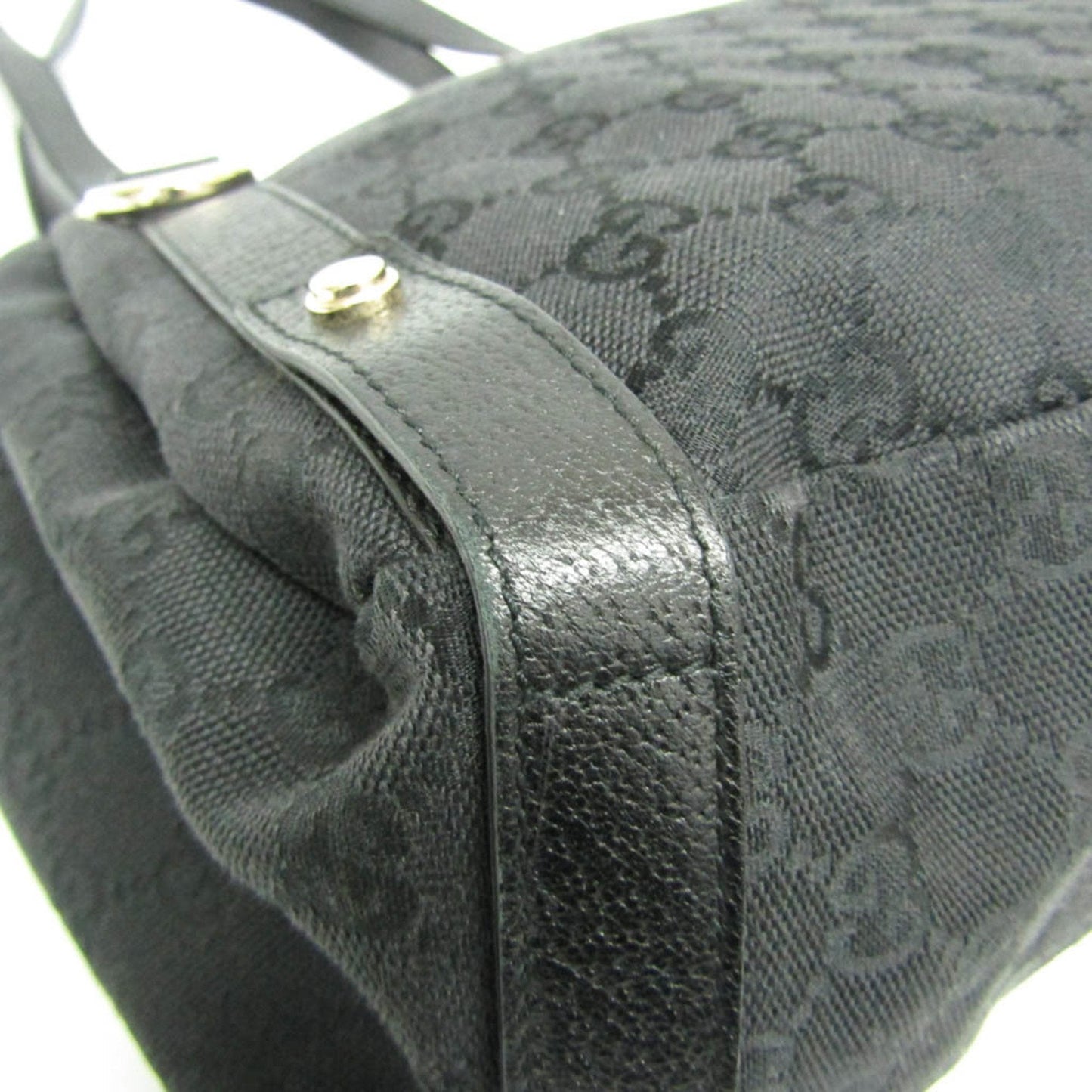 Gucci Black Canvas Tote Bag ()