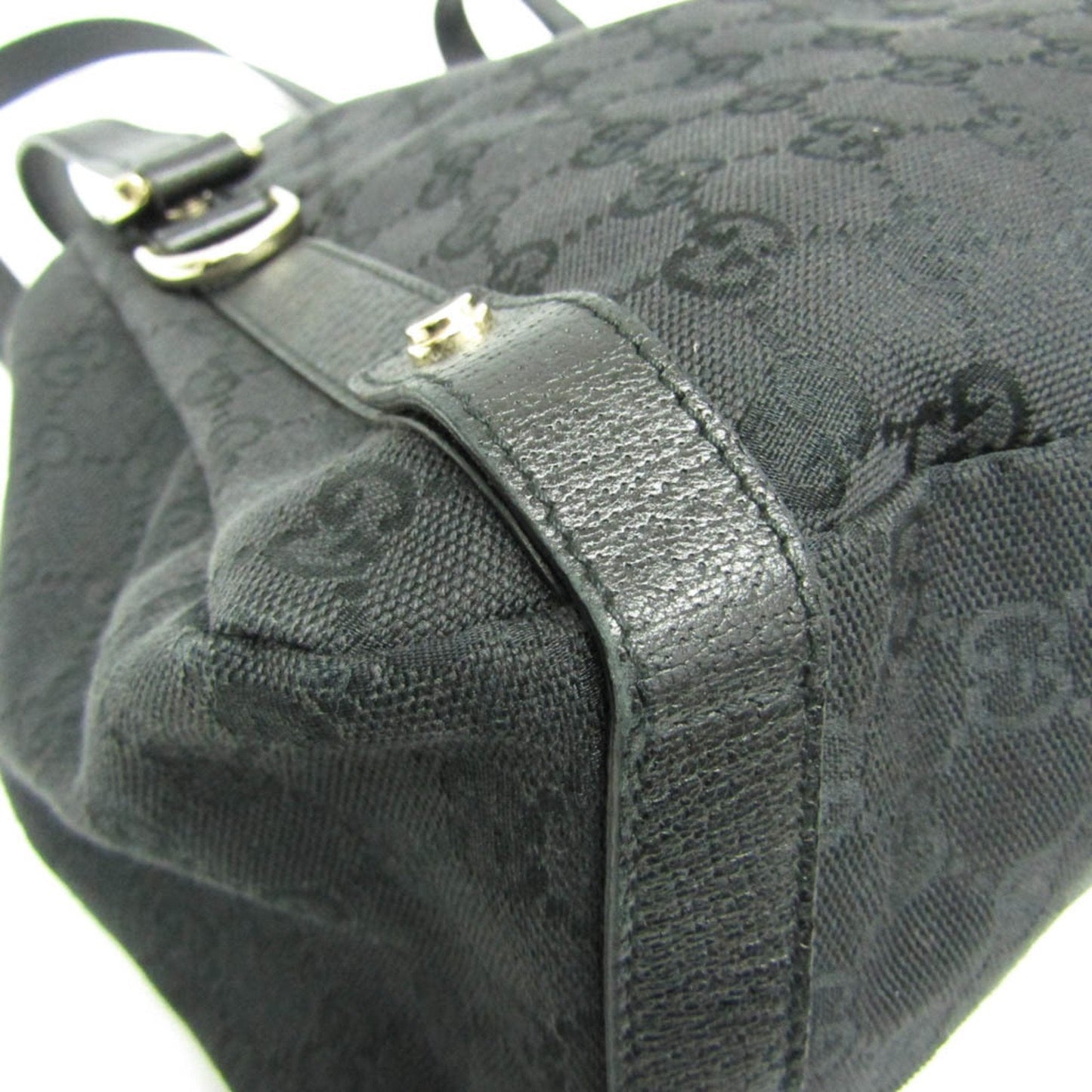 Gucci Black Canvas Tote Bag ()