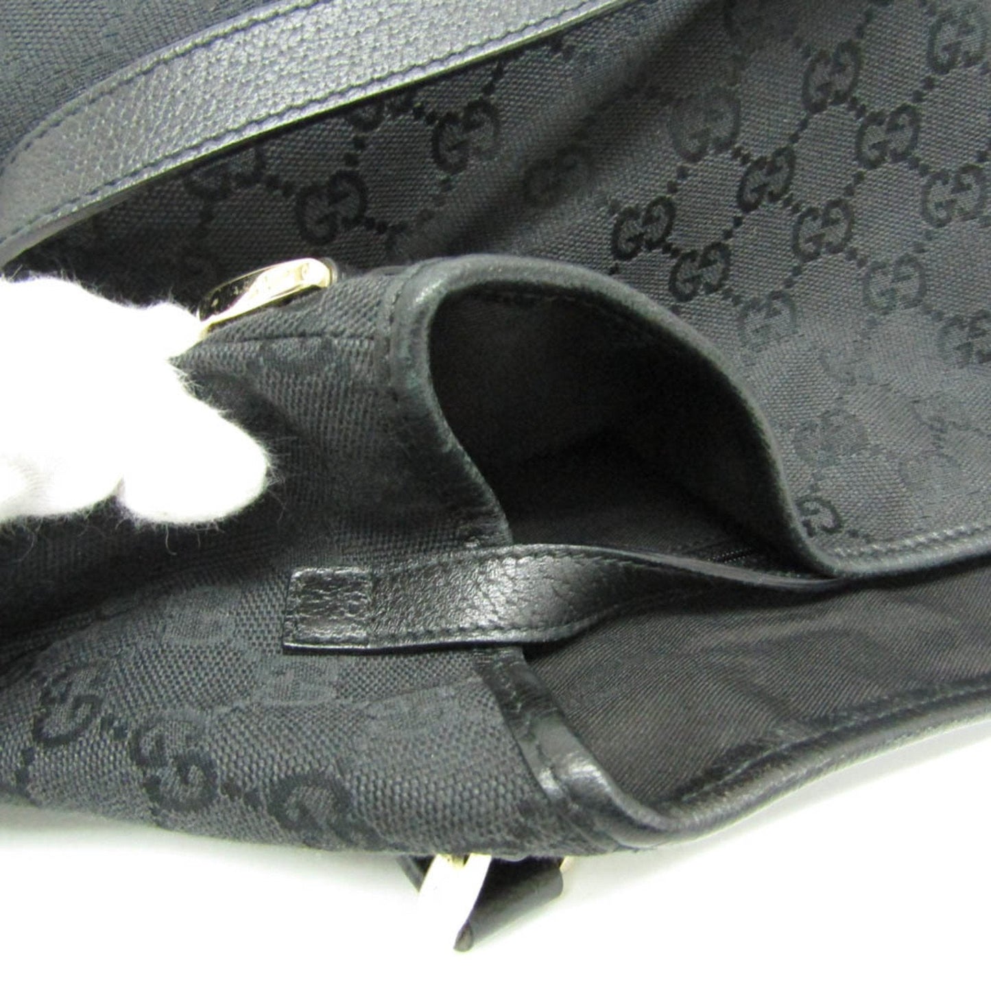 Gucci Black Canvas Tote Bag ()