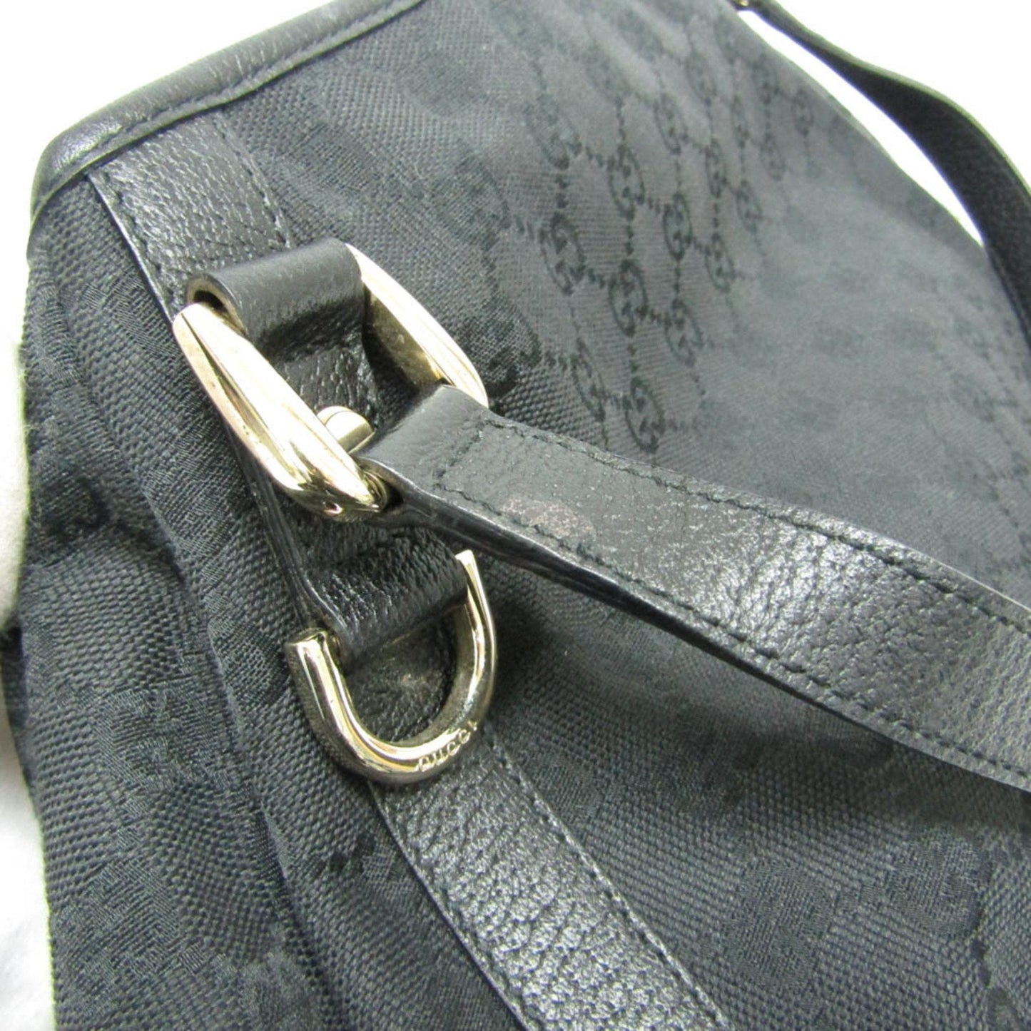 Gucci Black Canvas Tote Bag ()