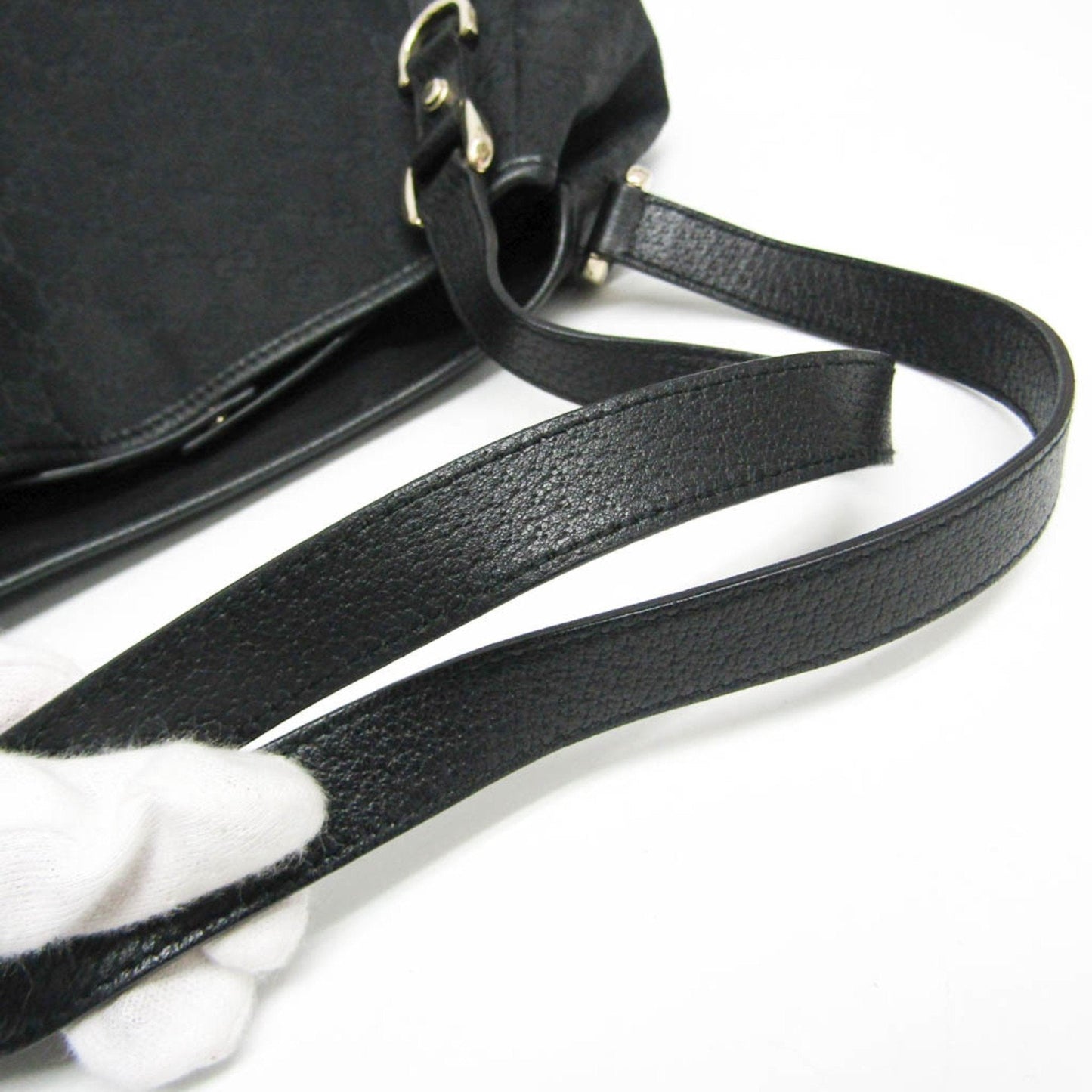 Gucci Black Canvas Tote Bag ()