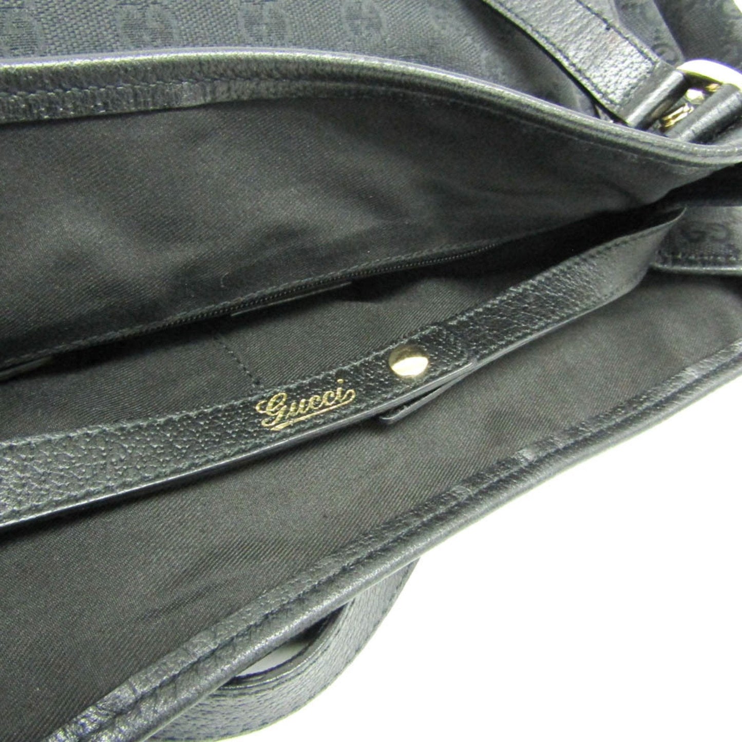 Gucci Black Canvas Tote Bag ()