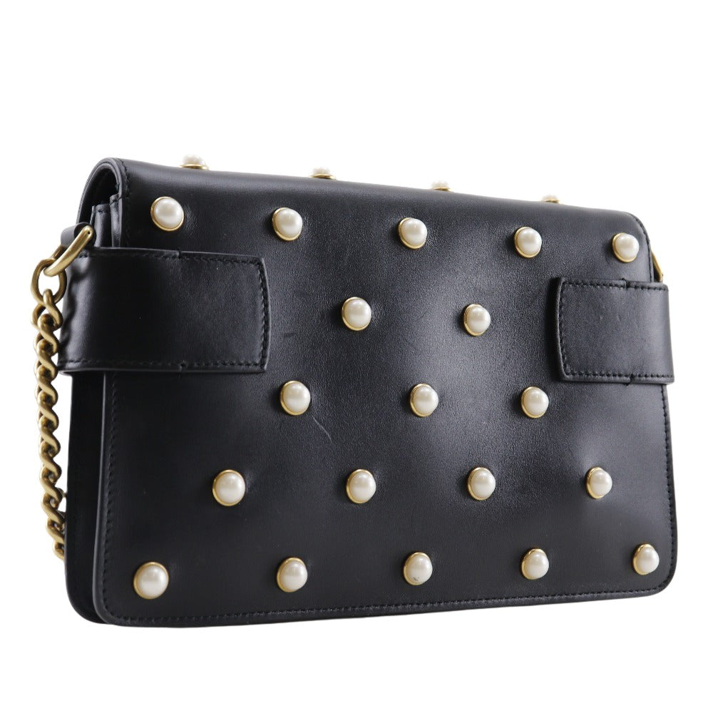 Gucci Broadway Black Leather Shoulder Bag ()