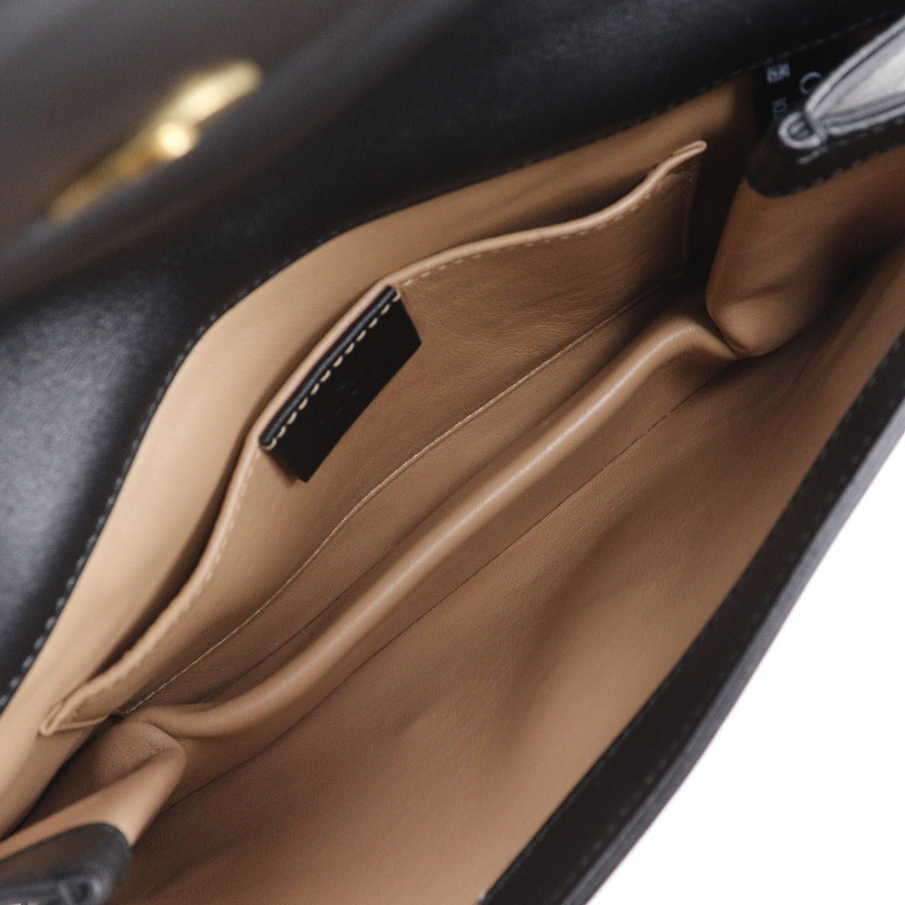 Gucci Broadway Black Leather Shoulder Bag ()