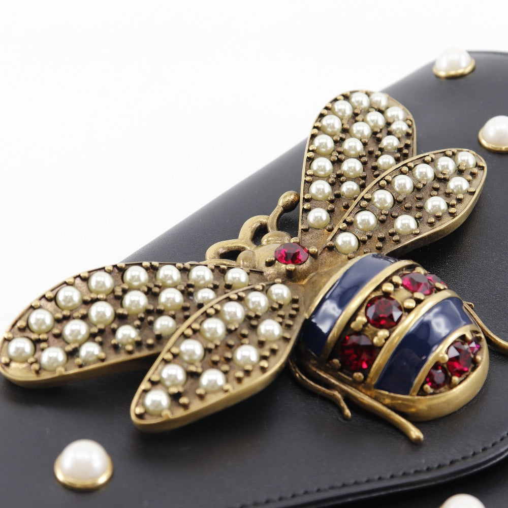 Gucci Broadway Black Leather Shoulder Bag ()