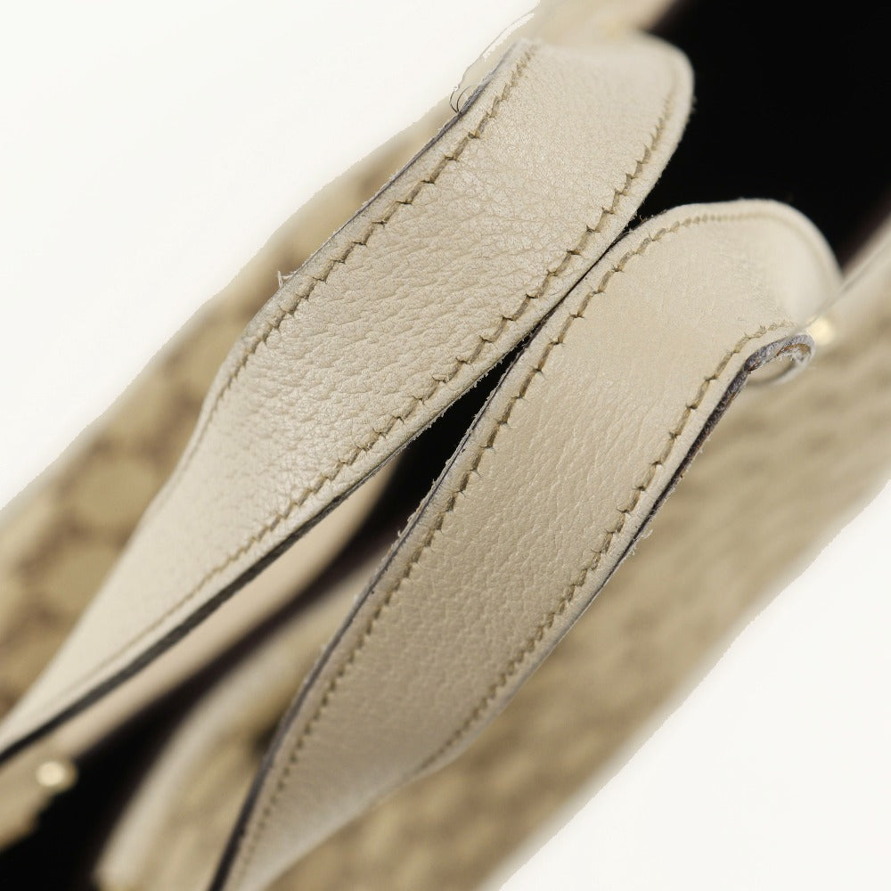 Gucci Abbey Beige Canvas Tote Bag ()