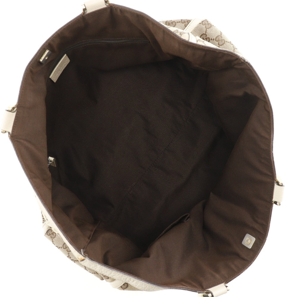 Gucci Abbey Beige Canvas Tote Bag ()