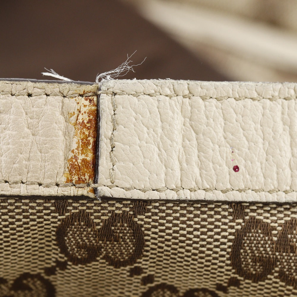 Gucci Abbey Beige Canvas Tote Bag ()