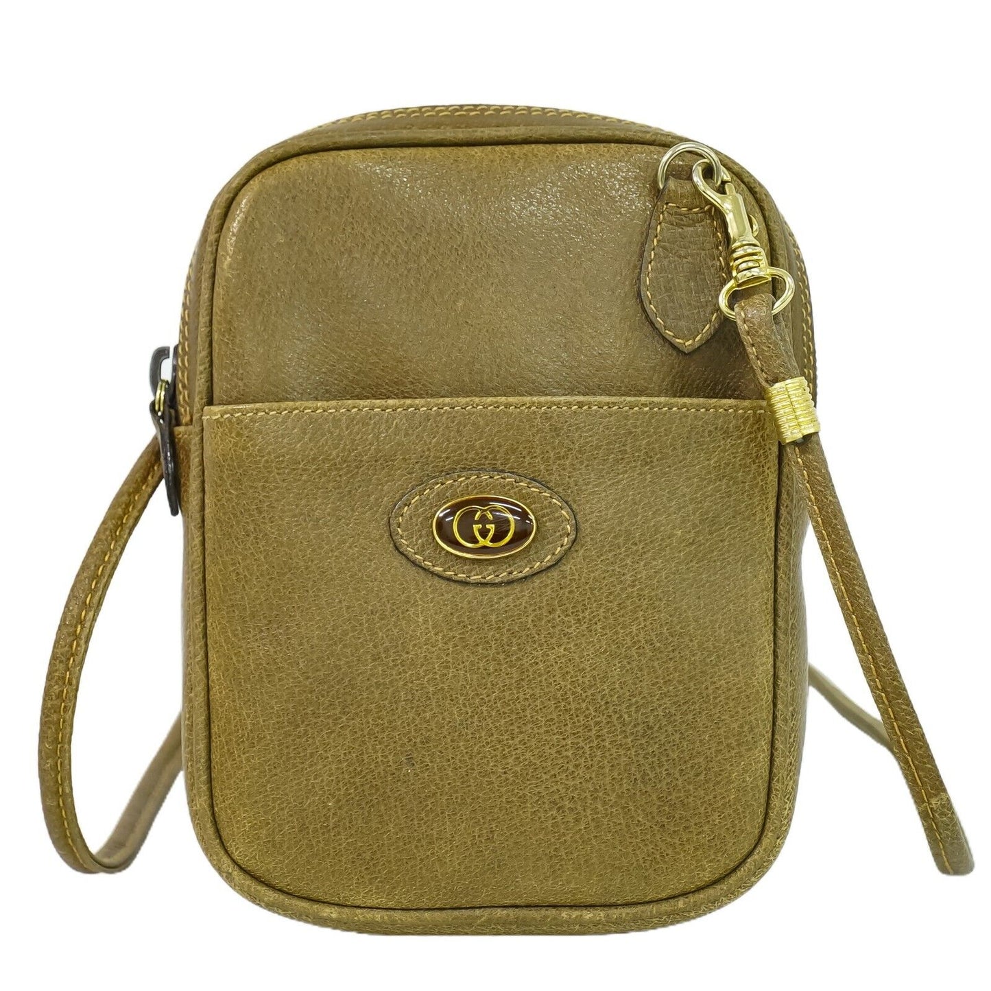Gucci Beige Leather Shoulder Bag ()