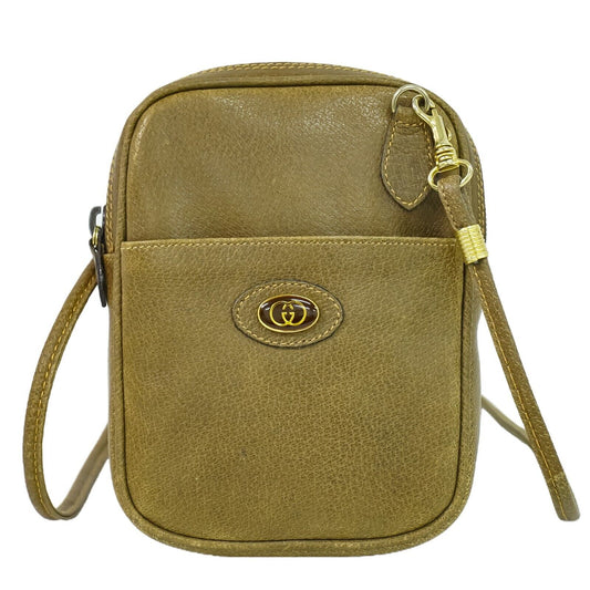 Gucci Beige Leather Shoulder Bag ()