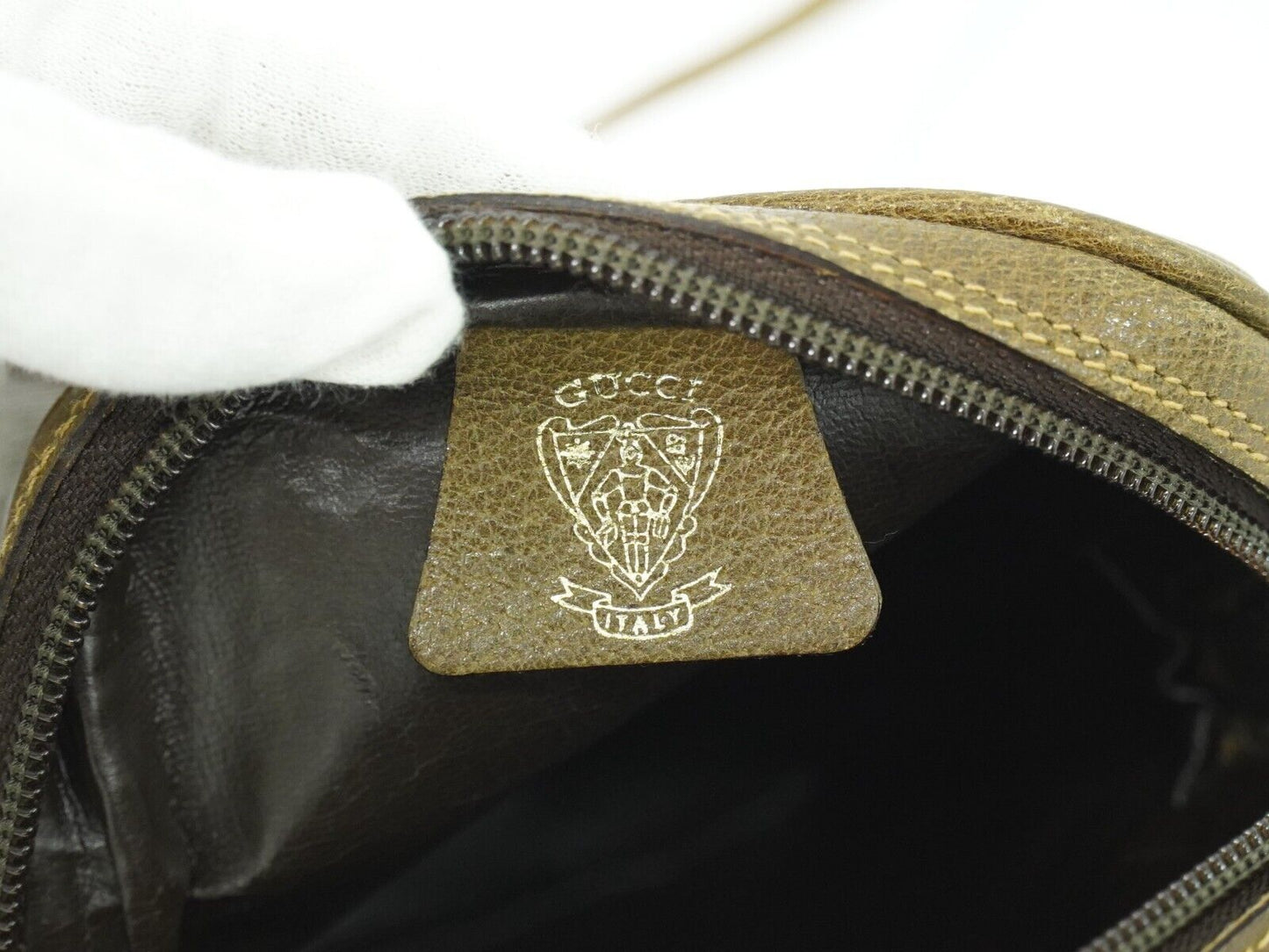 Gucci Beige Leather Shoulder Bag ()