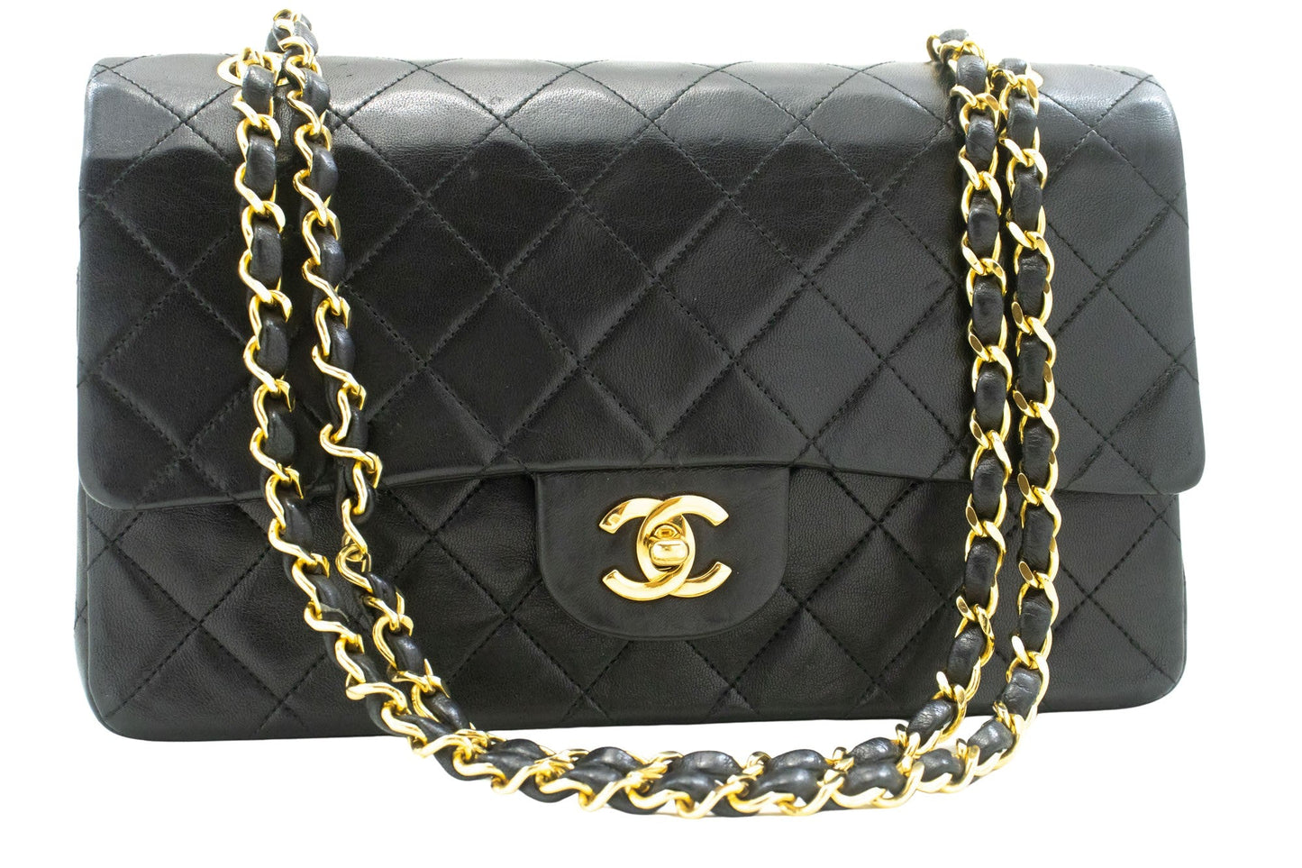 Chanel Black Leather Shoulder Bag ()