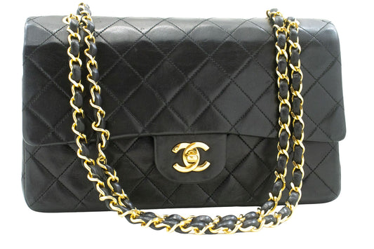 Chanel Black Leather Shoulder Bag ()