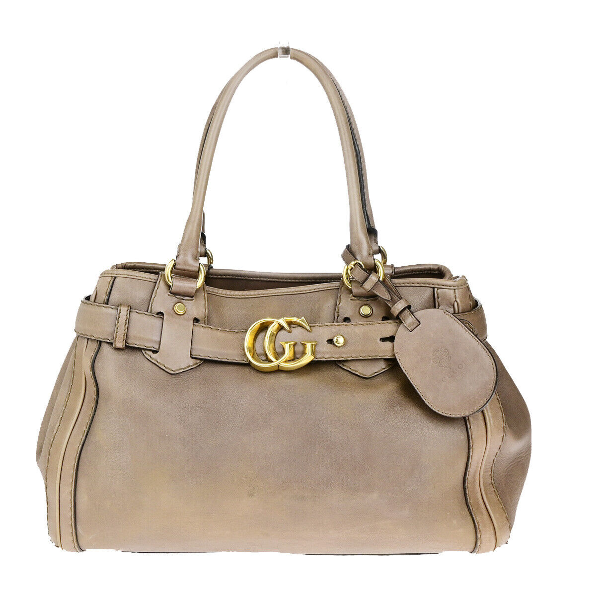 Gucci Running G Brown Leather Shoulder Bag ()